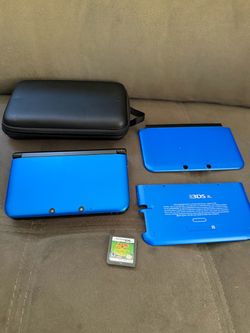 Nintendo 3DS XL Blue Handheld Console Bundle
