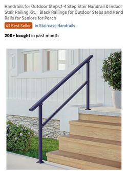 New handrail for outdoor steps