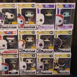 Lot of Nightmare Before Christmas Funko Pops