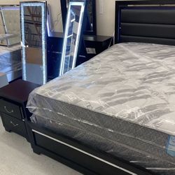 Furniture, Mattress, Boxspring, Bunkbed, Bedframe, Chest Dresser, Mirror, Nightstand, Rails