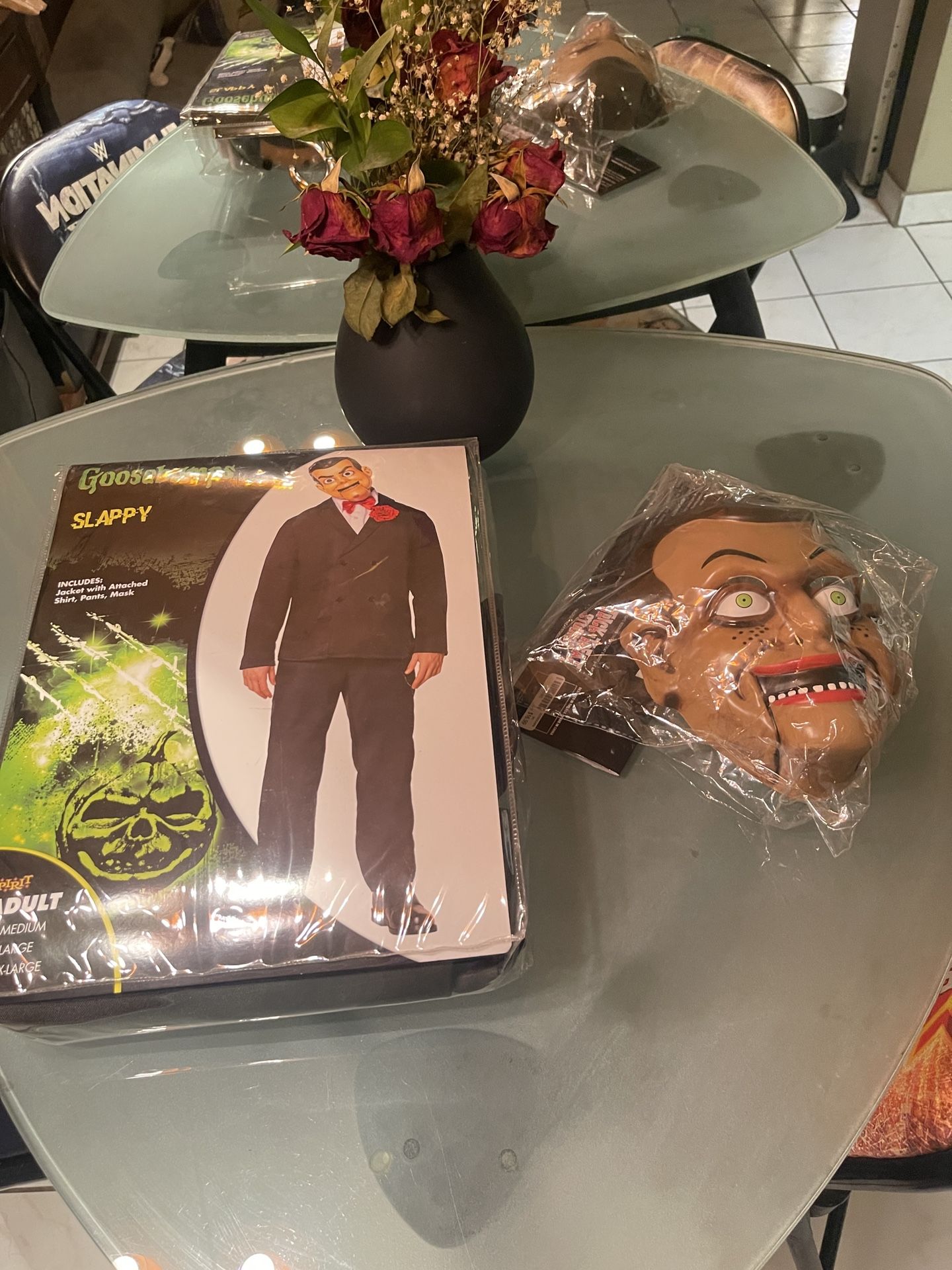 Goosebumps Slappy Adult Costume With Extra Mask Size M