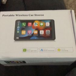 Portable Wireless with Apple CarPlay and Android Auto Screen for Car, 7" HD Touch Screen Car Stereo with Mirror Link, Bluetooth 5.2, Backup Camera, AU