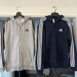 New condition Adidas Essentials 3 stripes Full Zip Hoodies