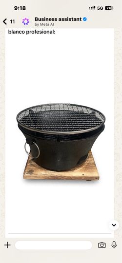 Mini Japanese Hibachi Grill – Tabletop Charcoal Grill – Like New