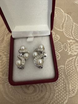 PEARL & SILVER Assortment stone earrings