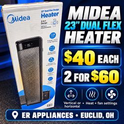 Midea 23” Dual Flex Heater