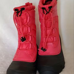 North Face Alpenglow IV Pink Black Snow Winter boots Size 2 Youth 