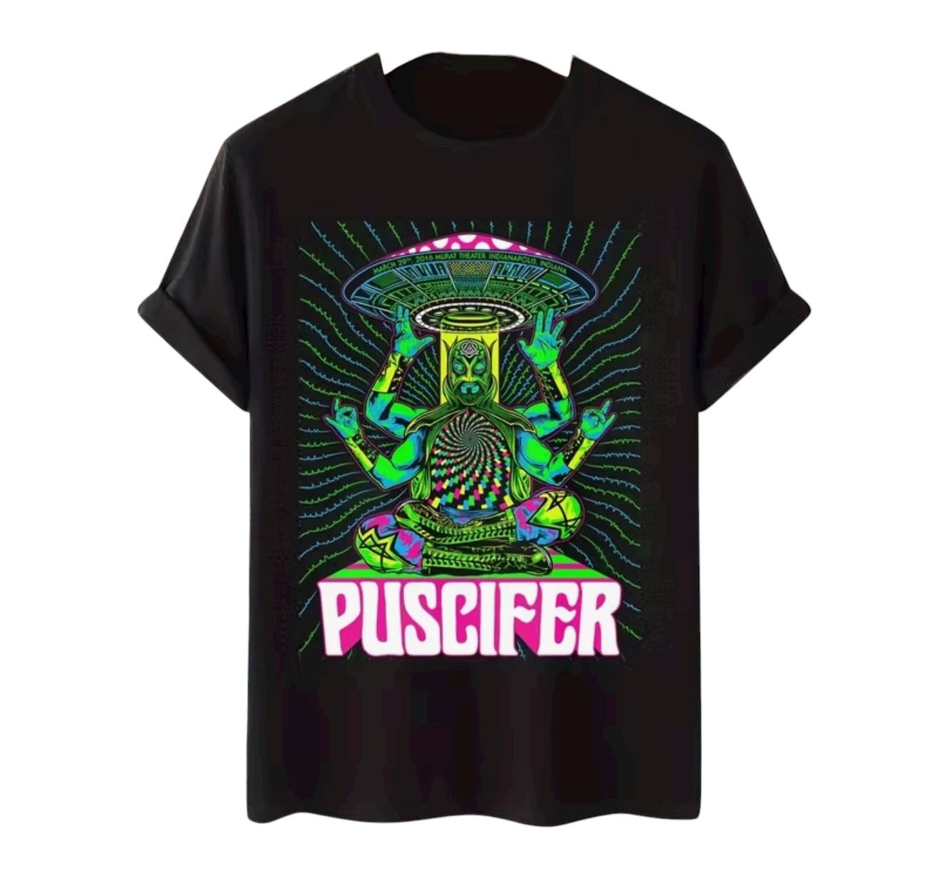 Puscifer Unisex Black Band T-Shirt