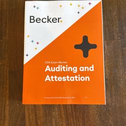 AUDIT CPA Exam review - Becker