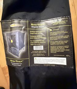 Spin Trap Catch Box Slingshot Target with Backstop Net, New in Box