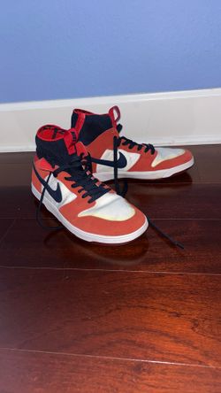 Nike High Top Sneakers – Red/White/Black – Size US m9.5