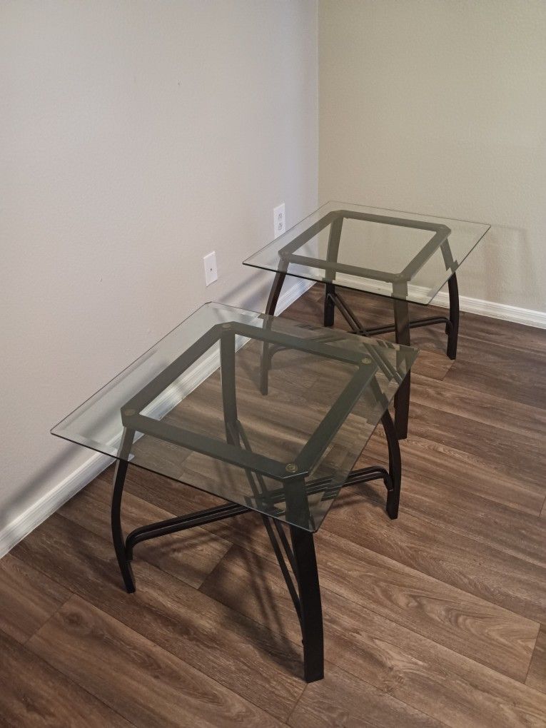 Glass Top End Tables