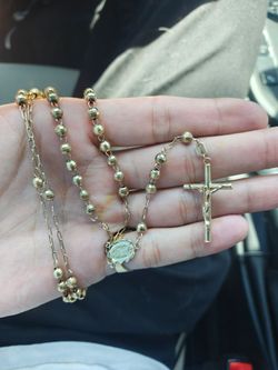 14k gold rosary