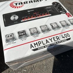 Taramp Single Din Radio 400x4 Amplifier Built In. Has 1/2 Channel Hp/full/lp Filter And The Same For Channels 3/4