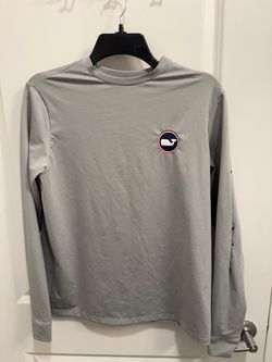 Boys size XL Vineyard Vines, dri fit long sleeve American flag