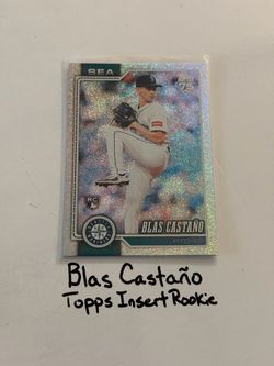 Blas Castano Seattle Mariners Pitcher Topps Short Print Insert Rookie Card.