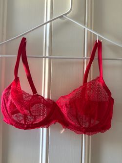 Victorias Secret Lace Red Bra