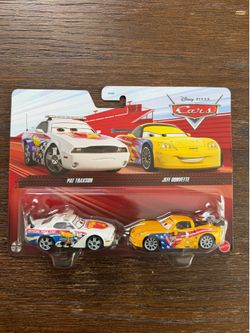 Disney Pixar Cars 2 PK- Jeff Corvette & Pat Traxson