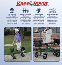KneeRover Steerable Knee Scooter Knee Walker Crutches Thumbnail