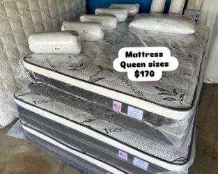 ✨Mattress pillow top✨ ➡️Queen $170 ➡️Full$150 ➡️Twin $130 ➡️King $299 ➡️Cal king $299 🚚Delivery fee $20