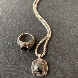 Black Spinal Ring and Chain