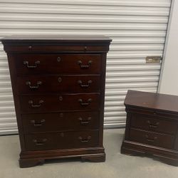 Preowned Nightstand And Tall Dresser 
