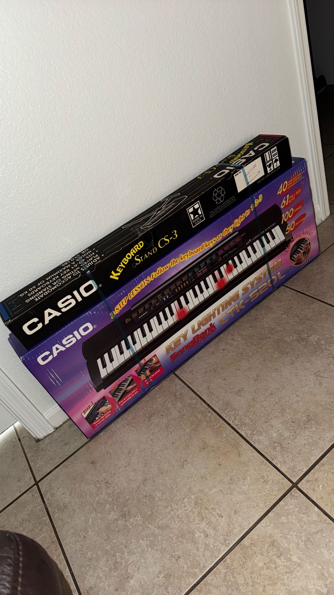 Brand New Casio Keyboard with Stand – Never Used, Great Deal