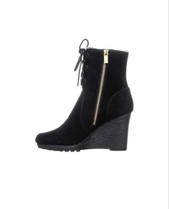Michael Kors RORY wedge suede boots 8.5 New In Box