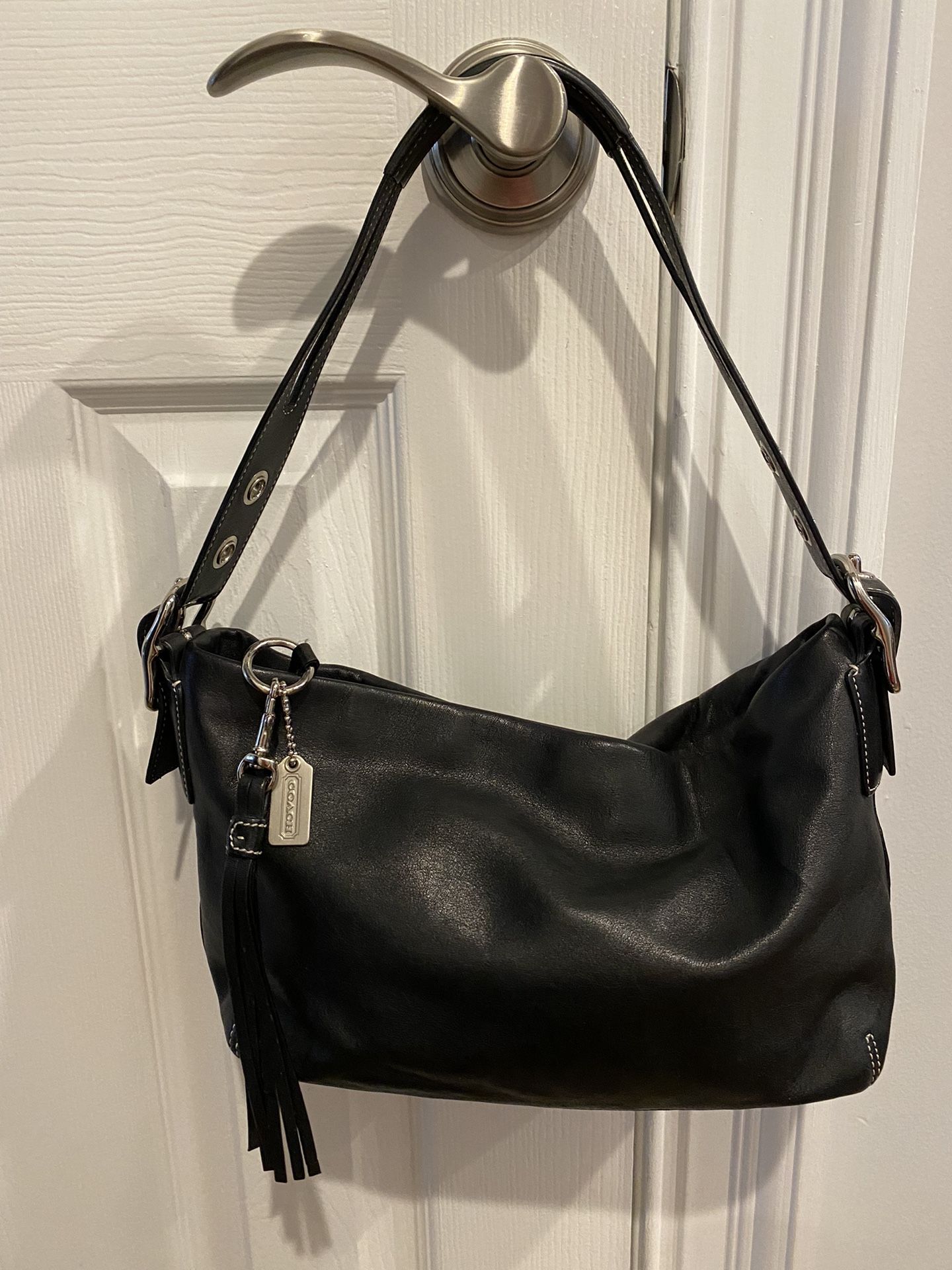 Black Leather Coach Purse / Handbag
