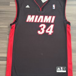 Adidas 2012-2014 Miami Heat Ray Allen #34 Black Jersey Sz Large NWT