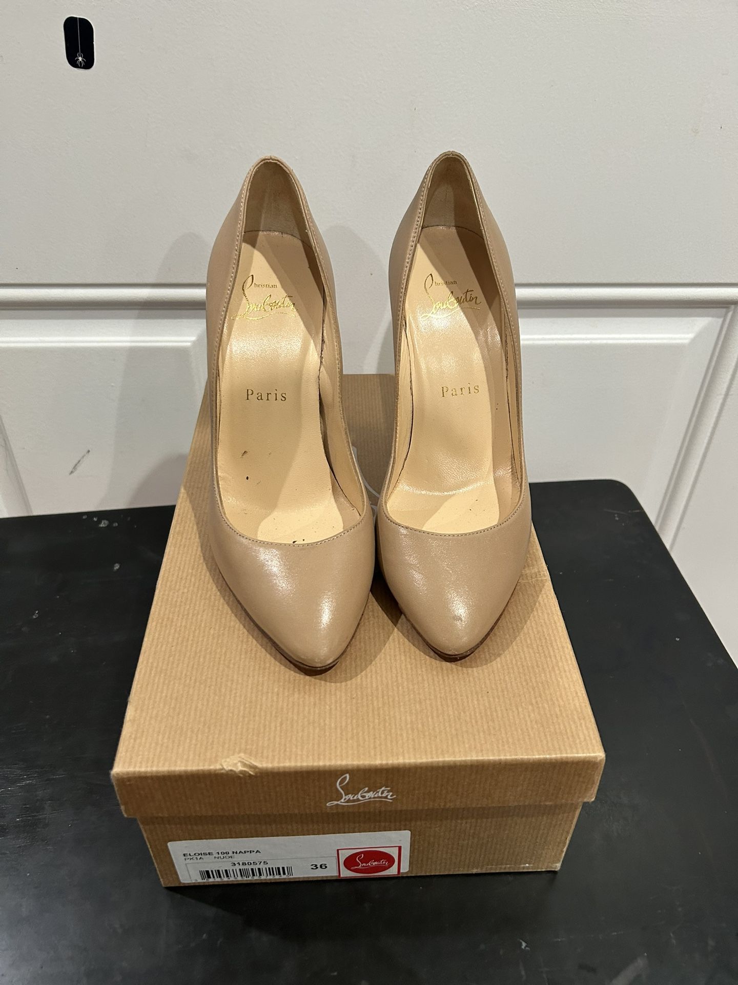 Nude Christian Louboutin heels 36