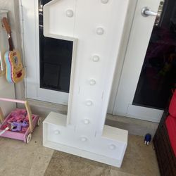 4ft Light Up Number 1 with Lights Bulbs for Party 