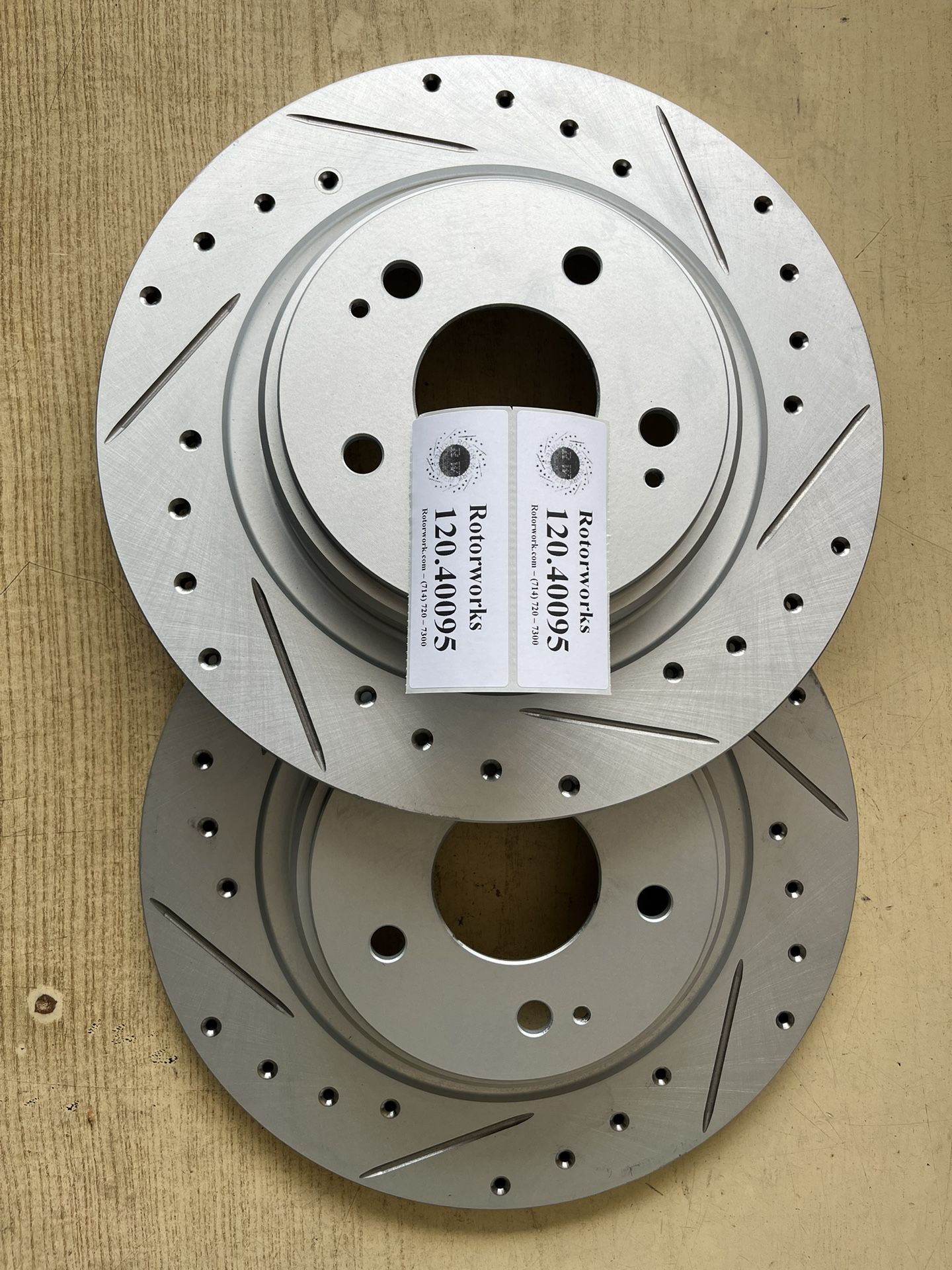 Acura MDX 17-20 Premium Drill Slot Rotors Ceramic Pads 