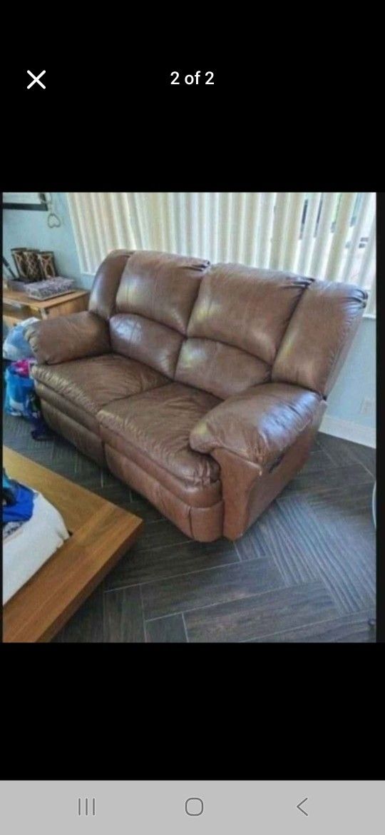 Top Leather Recliner Sofa Couch