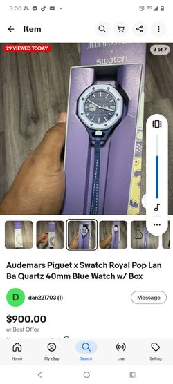 Audemars Piguet x Swatch Royal Oak Blue Watch