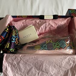 Authentic Gucci Wmns Ace GG Supreme Low 'Psychedelic - Pink'