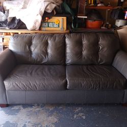 Leather gray Sofa