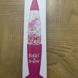 Brilliant Ideas" Unicorn Shake & Shine Glitter Lamp. 