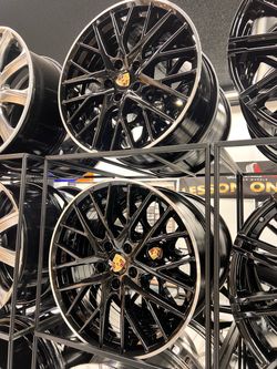 21x9.5 11.5 rear  OEm Porsche stamped wheel  1195 exchange  1495 no exchange  5x130mm