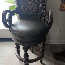 REAL WOOD (Twistable) Bar Chair