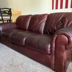 Genuine Leather Couch (Moving Sale)