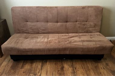 Convertible Futon / Sofa Bed With Storage Excellent Condition