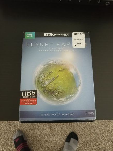 4k planet earth II 2 BBC bluray uhd 3 disc dvd