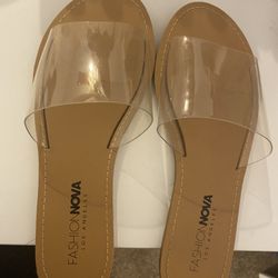Fashion Nova Clear Sandals