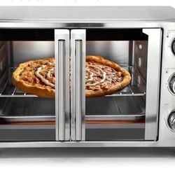 New 26 Quart French Door Stainless Steel Countertop Toaster Oven Multi-Function Electric Oven