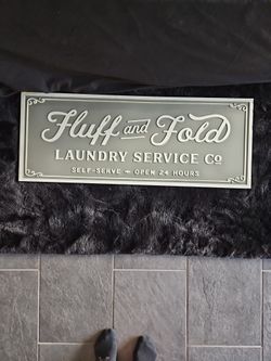 Metal Laudryroom Sign