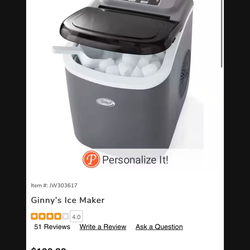 Ice machine $150 or (BO) big and small ice adjustable