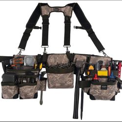 Bucket Boss Digital Camo 3 bag set with Suspenders
