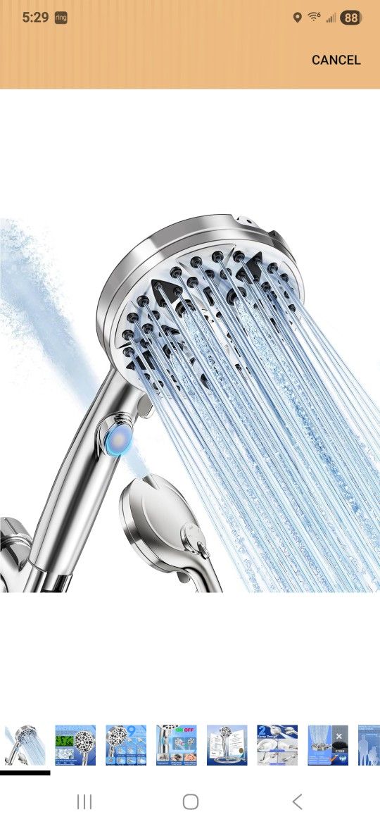 Shower Head With 9 Mode High Pressure 