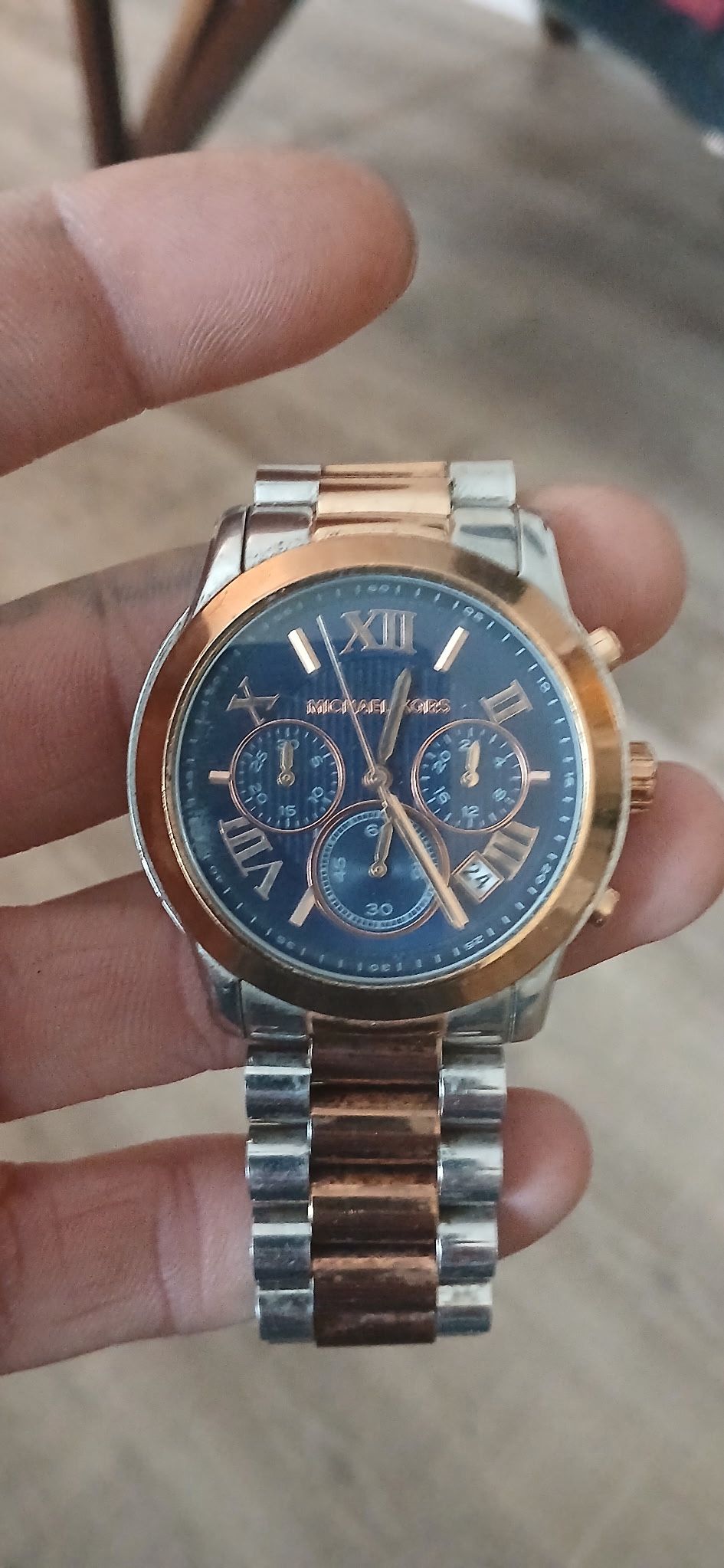 Michael Kors Women's MK6156 Cooper Chronograph Two-Tone Stainless Steel Watch